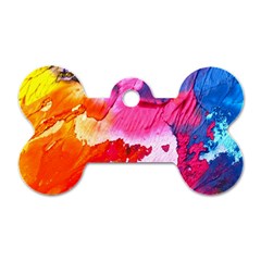 Colorful Painting Dog Tag Bone (one Side) by artworkshop