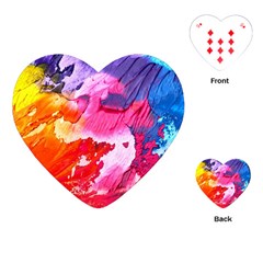 Colorful Painting Playing Cards Single Design (heart) by artworkshop