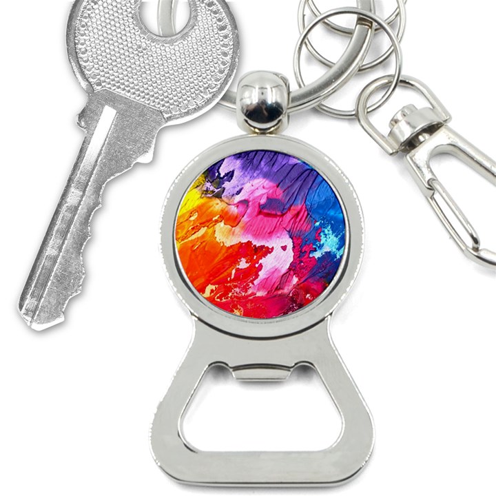 Colorful Painting Bottle Opener Key Chain