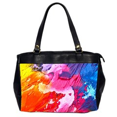 Colorful Painting Oversize Office Handbag (2 Sides) by artworkshop