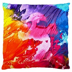 Colorful Painting Large Cushion Case (one Side) by artworkshop