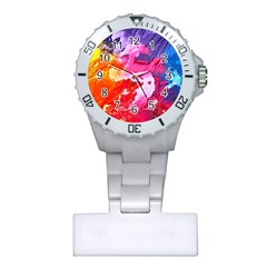 Colorful Painting Plastic Nurses Watch by artworkshop