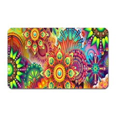 Mandalas Colorful Abstract Ornamental Magnet (rectangular) by artworkshop