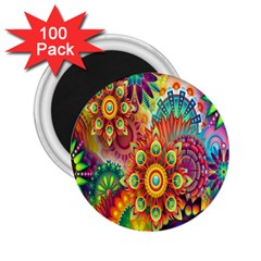 Mandalas Colorful Abstract Ornamental 2 25  Magnets (100 Pack)  by artworkshop