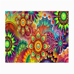 Mandalas Colorful Abstract Ornamental Small Glasses Cloth by artworkshop