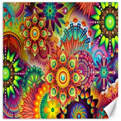 Mandalas Colorful Abstract Ornamental Canvas 16  X 16  by artworkshop