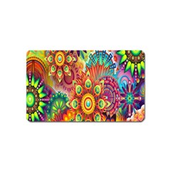 Mandalas Colorful Abstract Ornamental Magnet (name Card) by artworkshop