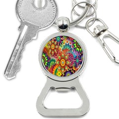 Mandalas Colorful Abstract Ornamental Bottle Opener Key Chain by artworkshop