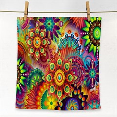 Mandalas Colorful Abstract Ornamental Face Towel by artworkshop