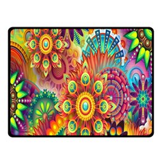 Mandalas Colorful Abstract Ornamental Fleece Blanket (small)