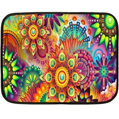 Mandalas Colorful Abstract Ornamental Fleece Blanket (mini) by artworkshop