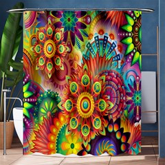 Mandalas Colorful Abstract Ornamental Shower Curtain 60  X 72  (medium)  by artworkshop