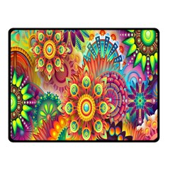 Mandalas Colorful Abstract Ornamental Double Sided Fleece Blanket (small)  by artworkshop