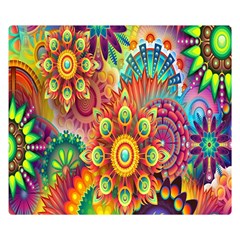 Mandalas Colorful Abstract Ornamental Double Sided Flano Blanket (small)  by artworkshop