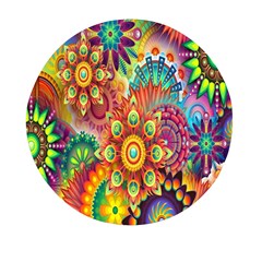 Mandalas Colorful Abstract Ornamental Mini Round Pill Box by artworkshop