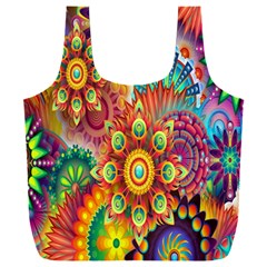 Mandalas Colorful Abstract Ornamental Full Print Recycle Bag (xxl) by artworkshop