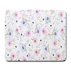 Pattern Flowers Large Mousepads by artworkshop