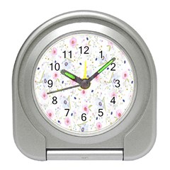 Pattern Flowers Travel Alarm Clock by artworkshop