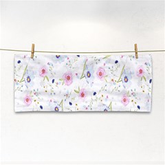 Pattern Flowers Hand Towel by artworkshop