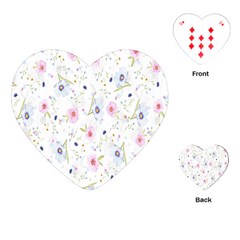 Pattern Flowers Playing Cards Single Design (heart) by artworkshop