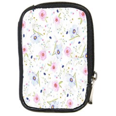 Pattern Flowers Compact Camera Leather Case by artworkshop