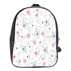 Pattern Flowers School Bag (large) by artworkshop