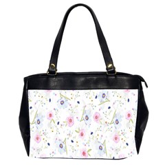 Pattern Flowers Oversize Office Handbag (2 Sides) by artworkshop