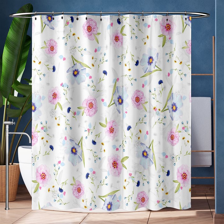 Pattern Flowers Shower Curtain 60  x 72  (Medium) 