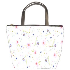 Pattern Flowers Bucket Bag