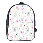 Pattern Flowers School Bag (Large) Front