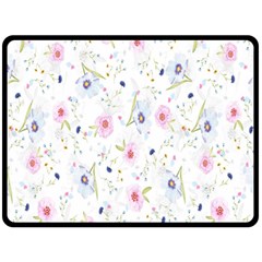 Pattern Flowers Fleece Blanket (large)  by artworkshop