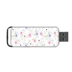 Pattern Flowers Portable Usb Flash (one Side) by artworkshop