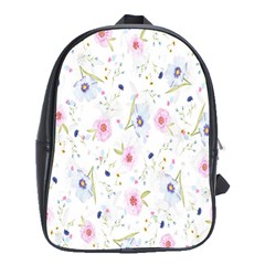 Pattern Flowers School Bag (xl) by artworkshop