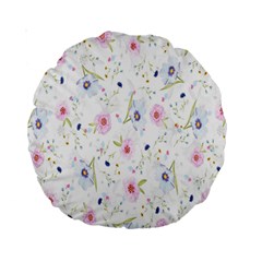 Pattern Flowers Standard 15  Premium Round Cushions by artworkshop