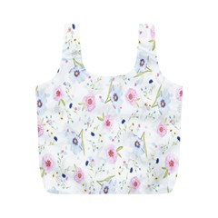 Pattern Flowers Full Print Recycle Bag (m) by artworkshop