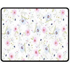 Pattern Flowers Double Sided Fleece Blanket (medium) 