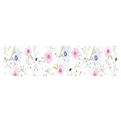 Pattern Flowers Oblong Satin Scarf (16  X 60 ) by artworkshop