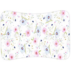 Pattern Flowers Velour Seat Head Rest Cushion by artworkshop