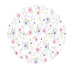 Pattern Flowers Mini Round Pill Box by artworkshop