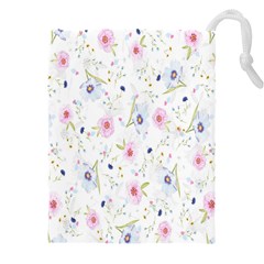 Pattern Flowers Drawstring Pouch (4xl) by artworkshop