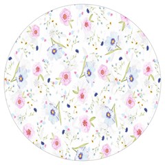 Pattern Flowers Round Trivet