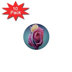 Rose Flower Love Romance Beautiful 1  Mini Buttons (10 Pack)  by artworkshop