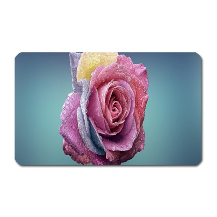 Rose Flower Love Romance Beautiful Magnet (Rectangular)