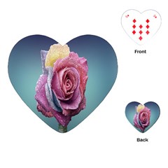 Rose Flower Love Romance Beautiful Playing Cards Single Design (heart) by artworkshop