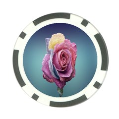 Rose Flower Love Romance Beautiful Poker Chip Card Guard by artworkshop