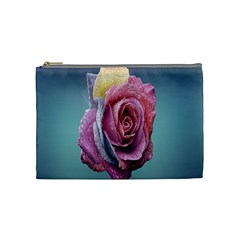 Rose Flower Love Romance Beautiful Cosmetic Bag (medium) by artworkshop