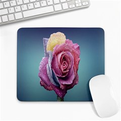 Rose Flower Love Romance Beautiful Large Mousepads by artworkshop