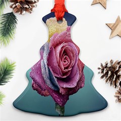 Rose Flower Love Romance Beautiful Christmas Tree Ornament (two Sides) by artworkshop