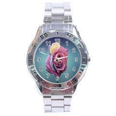 Rose Flower Love Romance Beautiful Stainless Steel Analogue Watch by artworkshop