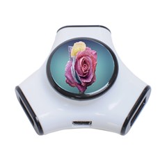 Rose Flower Love Romance Beautiful 3-port Usb Hub by artworkshop